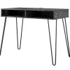 Novogratz Athena Faux Marble 2-Cubby Computer Desk