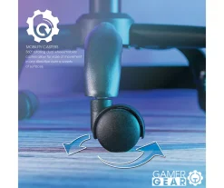 White & Black Faux Leather Gaming Chair -Biglots Sales 810618952 A0 7