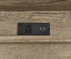 Corday Gray Wood Writing Desk With USB Charing -Biglots Sales 810680820 A8